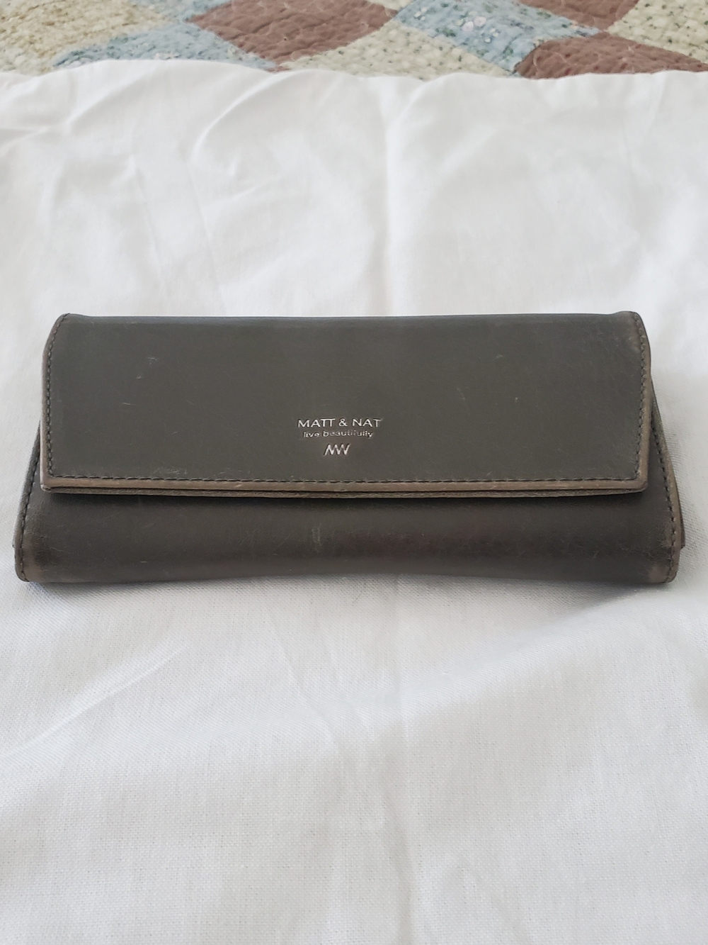 Matt & Nat Olive Grey Wallet